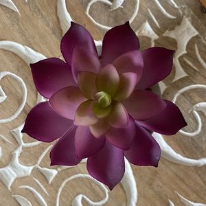 World Market Purple Faux Succulents (2)